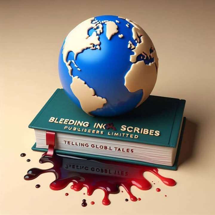 print on demand and online publishing company in nairobi kenya africa offering independent authors and general writers self publishing solutions and book printing facilitation official company business logo bleeding ink scribes publishing limited offical branding business identification favicon and logo